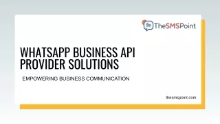 Empowering Business Communication: WhatsApp Business API Provider Solutions