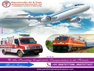 Choose Panchmukhi Air and Train Ambulance in Patna with Superb Medical Treatment