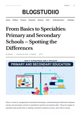 From Basics to Specialties_ Primary vs Secondary Schools – Differences