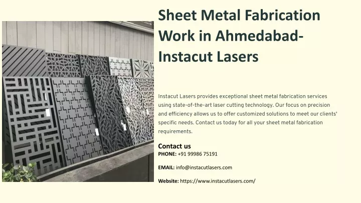 sheet metal fabrication work in ahmedabad