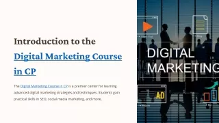 Elevate your skills with Digital Marketing Course in CP