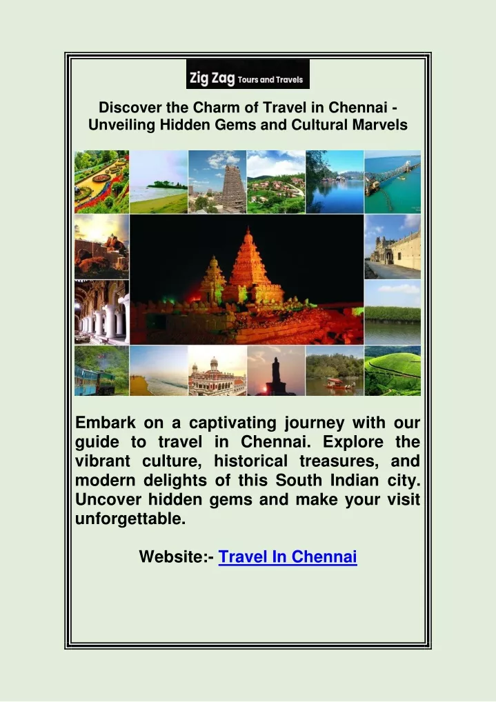 discover the charm of travel in chennai unveiling