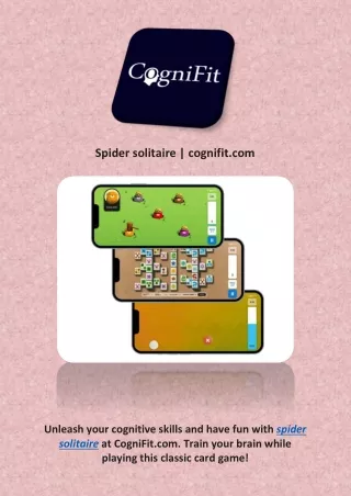spider solitaire | cognifit.com