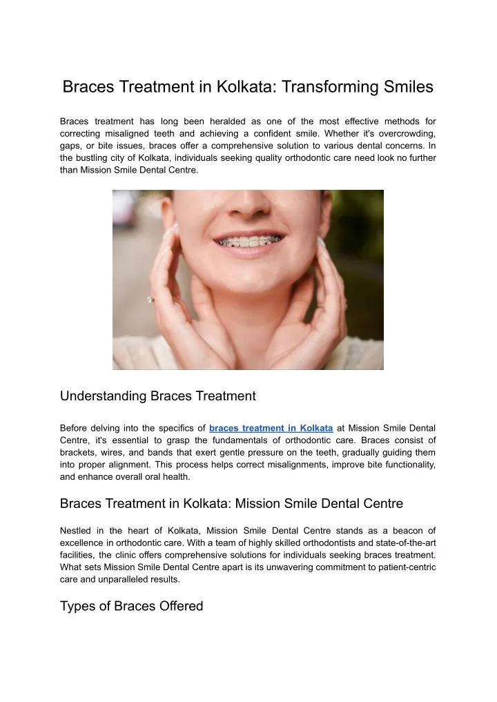 braces treatment in kolkata transforming smiles