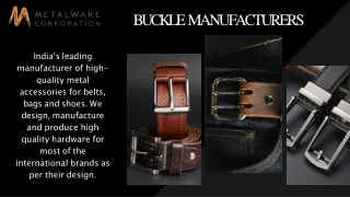 buckle manufacturers