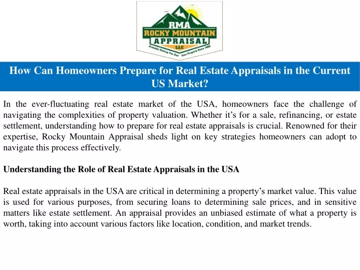 how can homeowners prepare for real estate