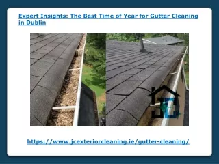 The Best Time of Year for Gutter Cleaning in Dublin
