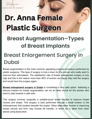 Breast Augmentation–Types of Breast Implants