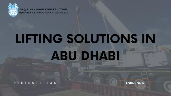 lifting solutions in abu dhabi