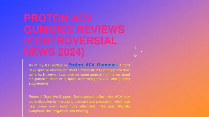 proton acv gummies reviews controversial news 2024