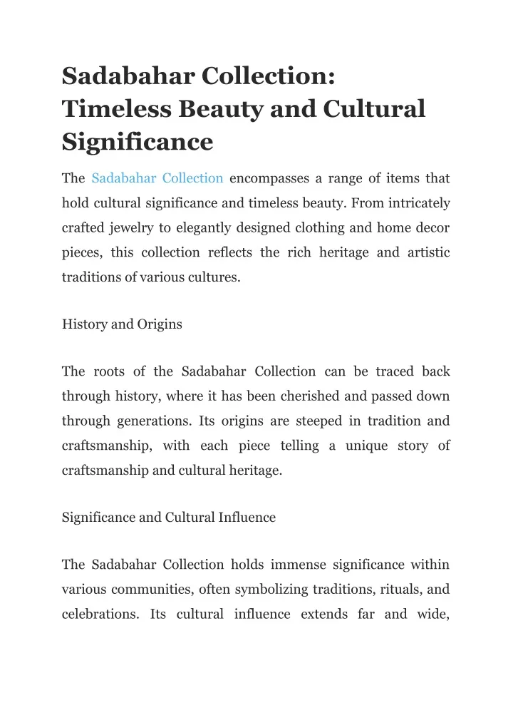 sadabahar collection timeless beauty and cultural