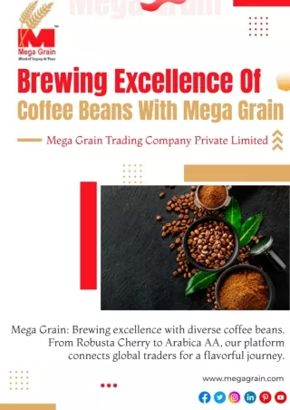 Brewing Excellence Of Coffee Beans With  Mega Grain