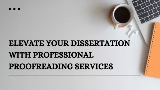 Elevate Your Dissertation with Professional Proofreading Services