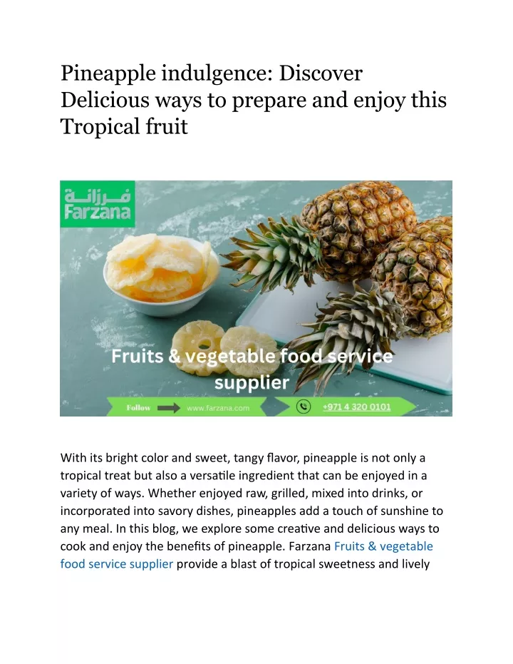 pineapple indulgence discover delicious ways