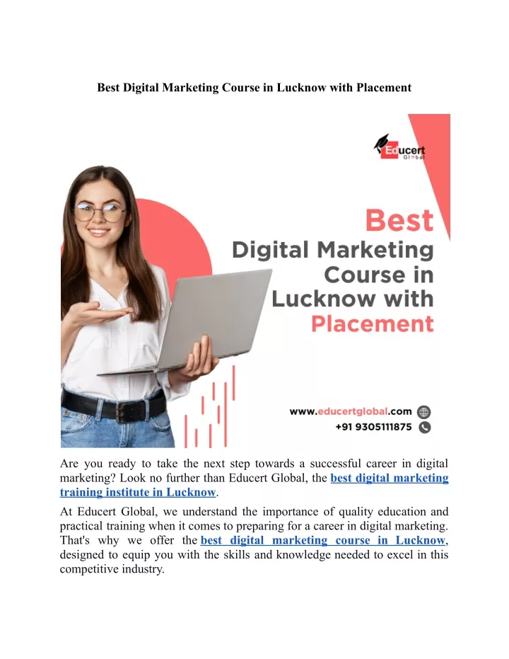 best digital marketing course in lucknow with