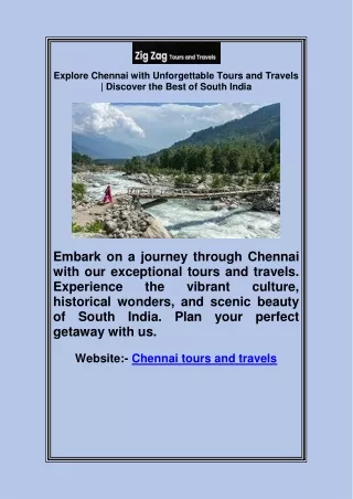 Explore Chennai with Unforgettable Tours and Travels | Discover the Best of Sout