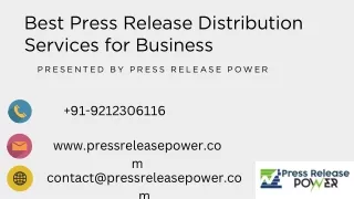 best press release distribution services