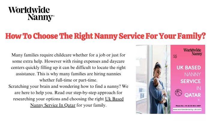 how to choose the right nanny service for your