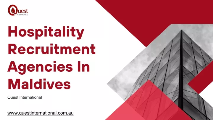 hospitality recruitment agencies in maldives