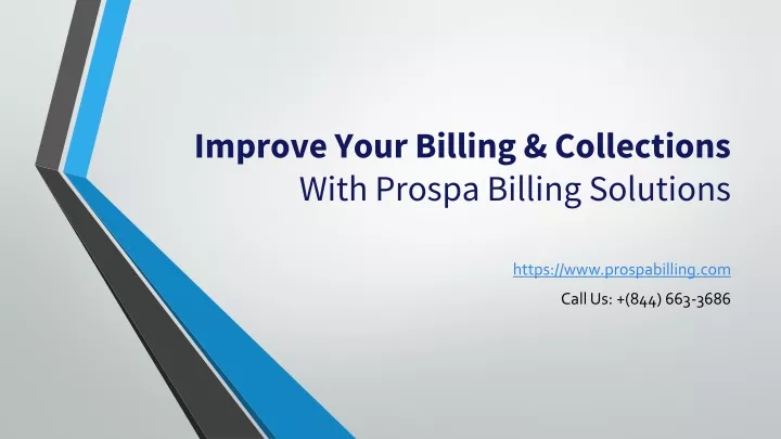 improve your billing collections with