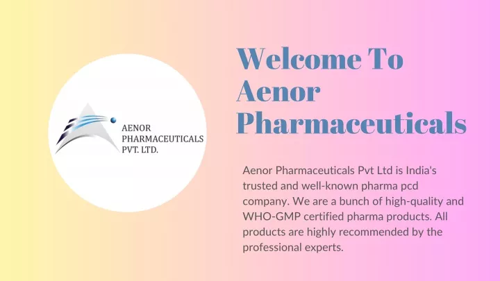 welcome to aenor pharmaceuticals