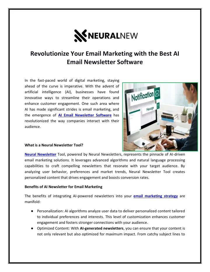 revolutionize your email marketing with the best