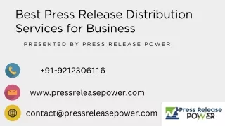 best press release distribution services