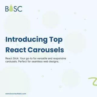 Top 10 React Carousel Component Libraries and their Usage Trends