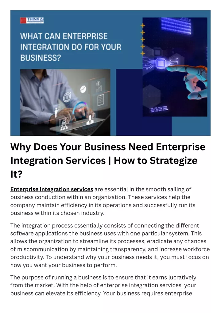 why does your business need enterprise