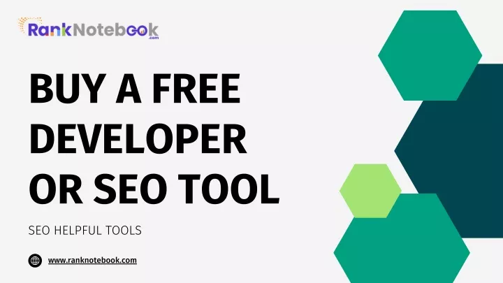 buy a free developer or seo tool