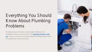 Everything You Should Know About Plumbing Problems