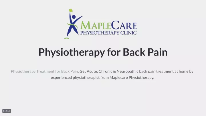 physiotherapy for back pain