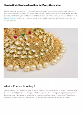 How to Style Kundan Jewellery for Every Occasion (1)