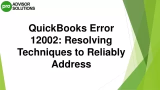 quickbooks error 12002 resolving techniques