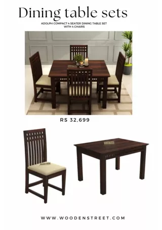 Get beautiful dining room furniture by wooden street