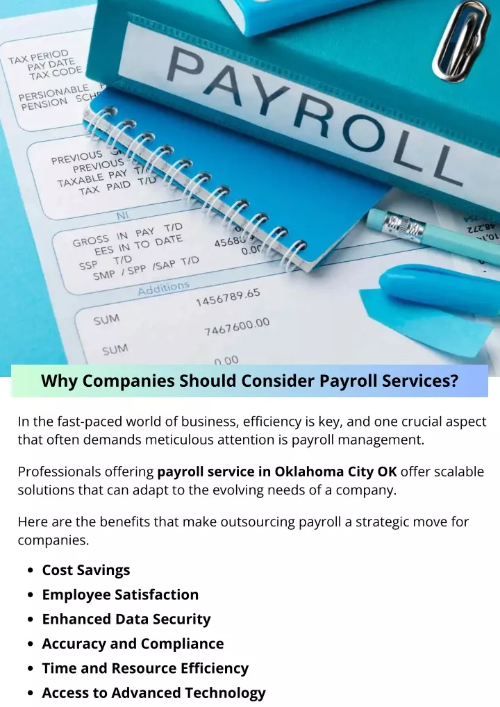 why companies should consider payroll services