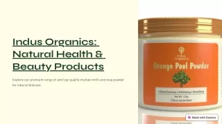 Indus Organics Natural Health And Beauty Products