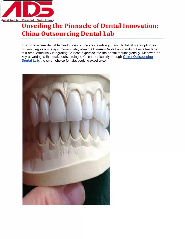 unveiling the pinnacle of dental innovation china