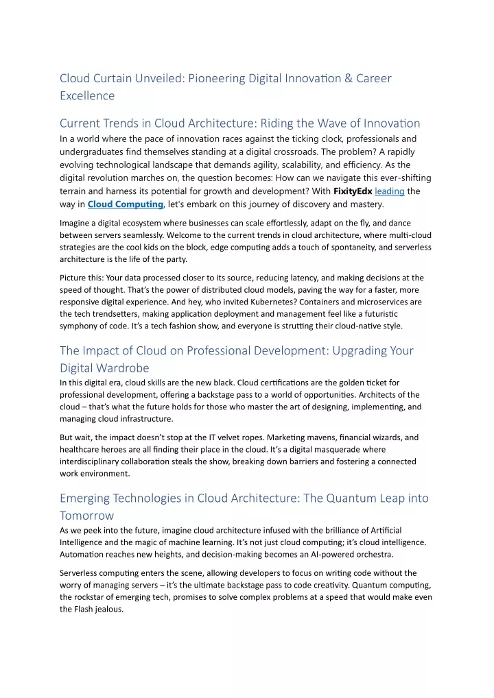 cloud curtain unveiled pioneering digital