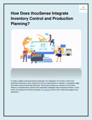 How Does ThouSense Integrate Inventory Control and Production Planning