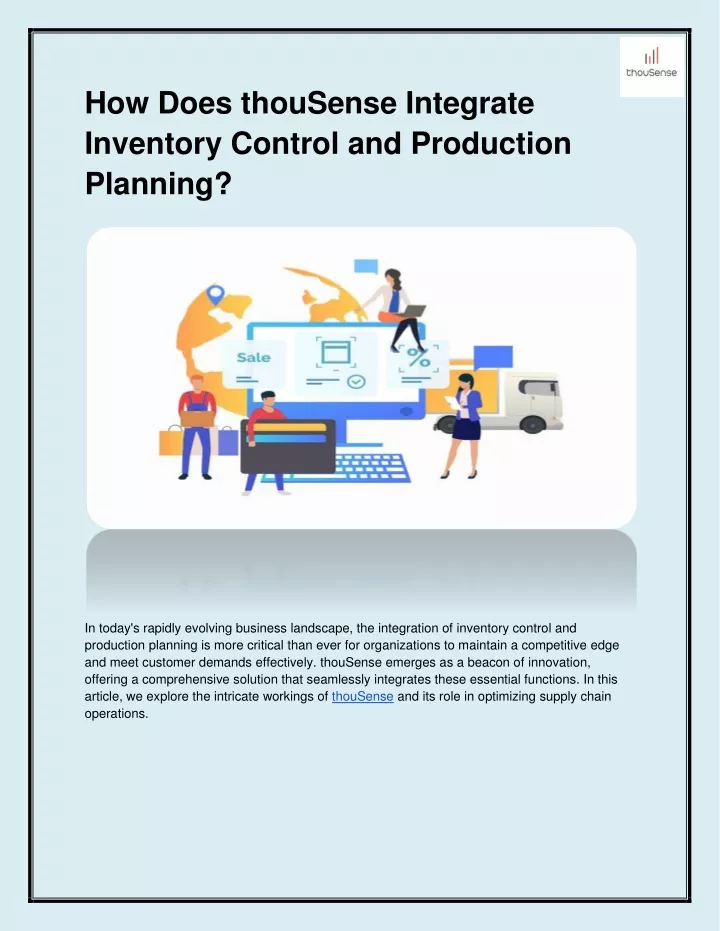 how does thousense integrate inventory control