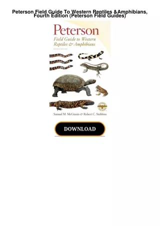 Peterson-Field-Guide-To-Western-Reptiles--Amphibians-Fourth-Edition-Peterson-Field-Guides