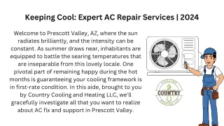 Keeping Cool: Expert AC Repair Services | 2024