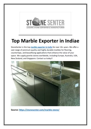 Top Marble Exporter in India