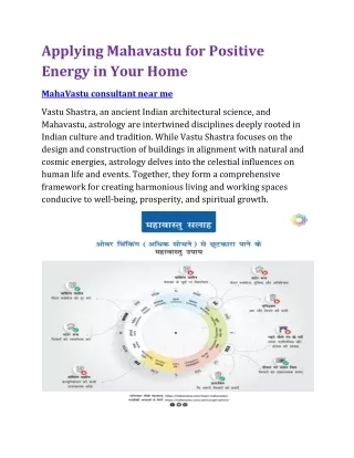 Applying Mahavastu for Positive Energy in Your Home