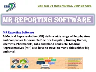 Pharma Reporting Software