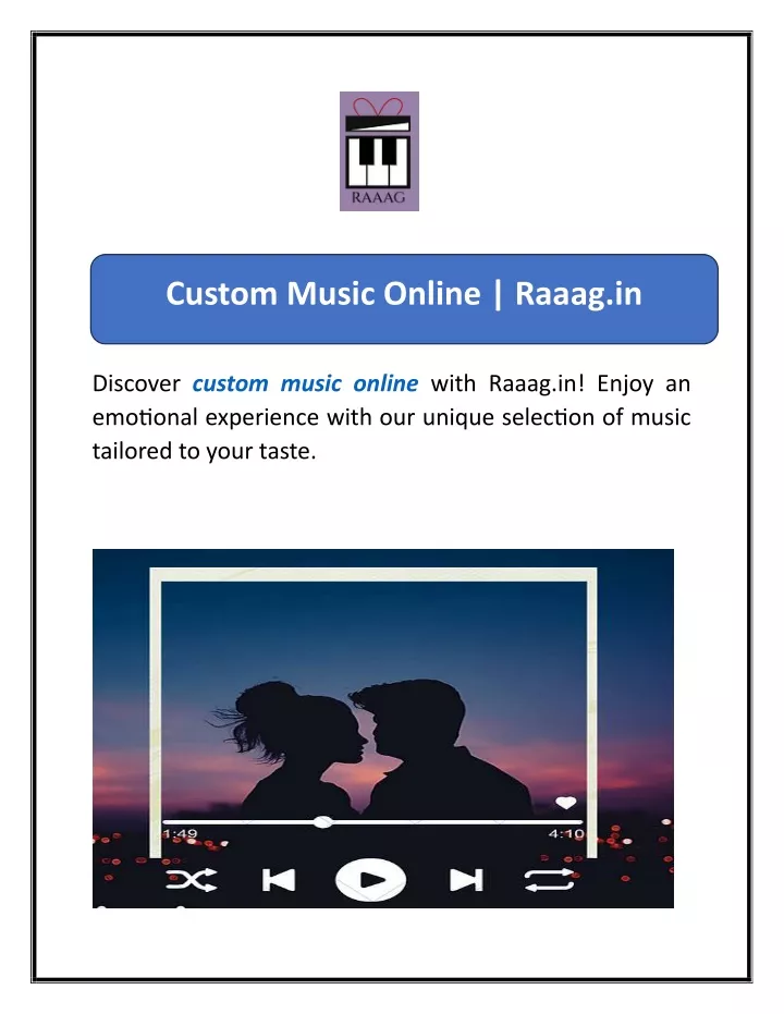 custom music online raaag in