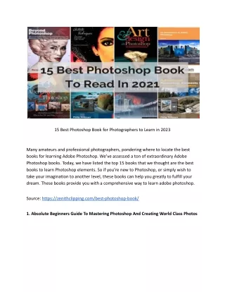 15 best photoshop book for photographers to learn