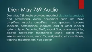 Audio Sound Management Equipment