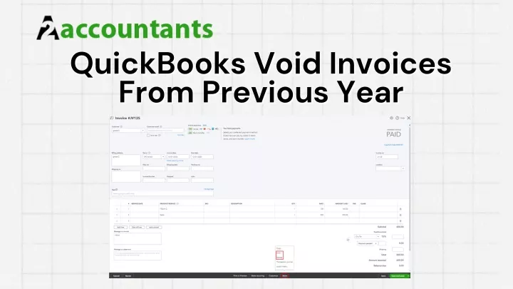 quickbooks void invoices quickbooks void invoices